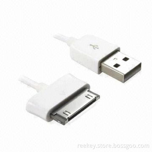 Rotate USB Cable for iPad/iPhone/iPod, 2m Length with White Color